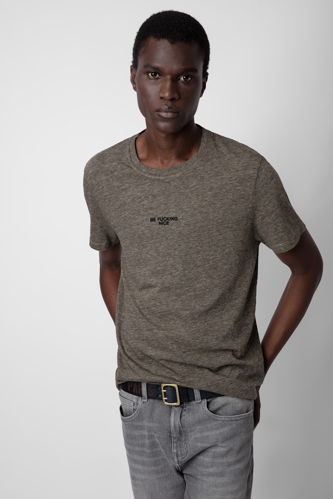 Shop Zadig & Voltaire Tommy T-shirt In Light Beige