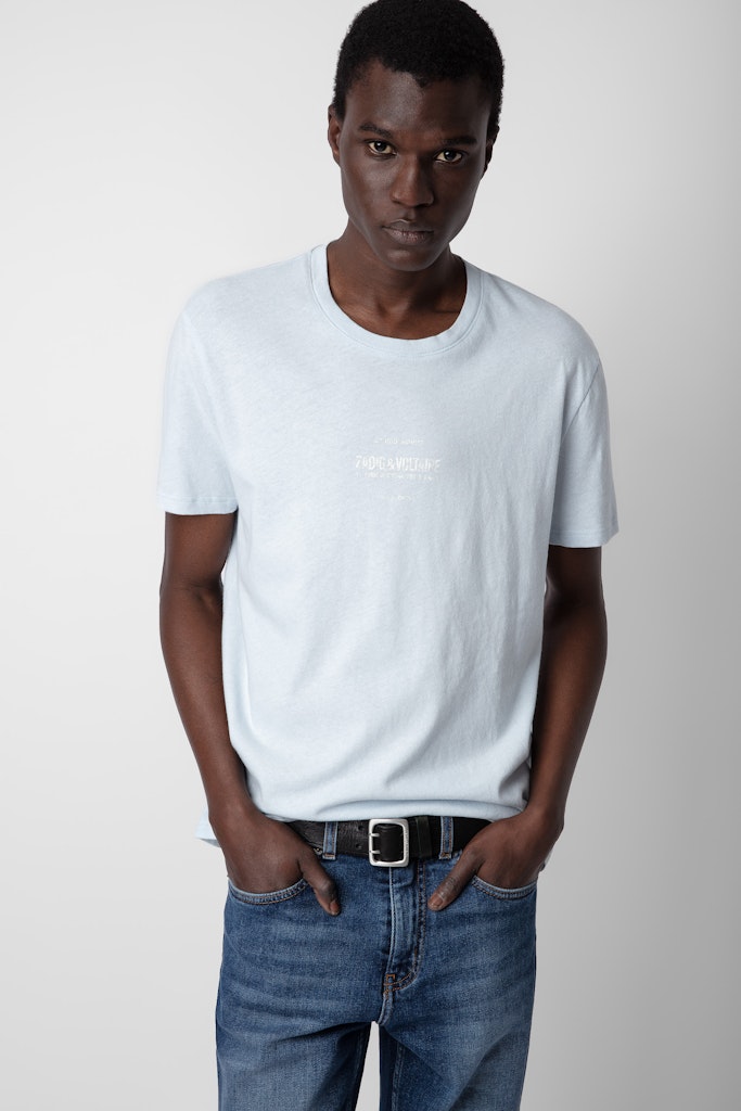 Shop Zadig & Voltaire Jetty T-shirt In Ciel