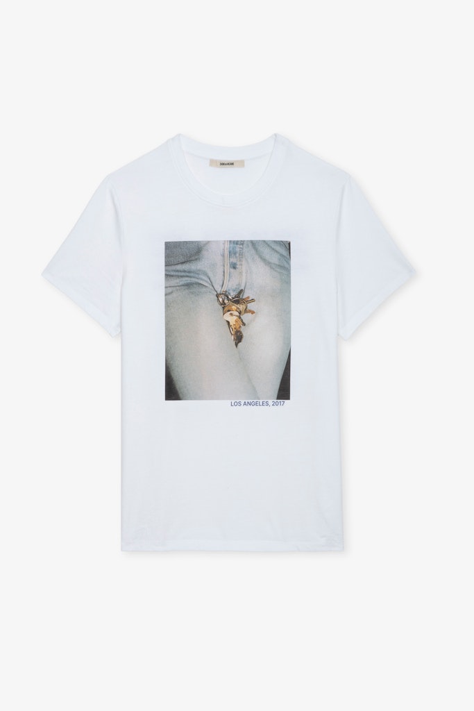 Shop Zadig & Voltaire Tommy Photoprint T-shirt In Blanc