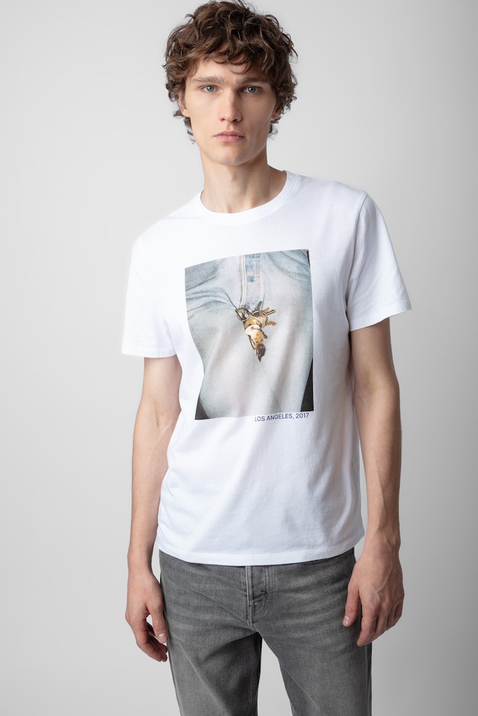 Shop Zadig & Voltaire Tommy Photoprint T-shirt In Blanc