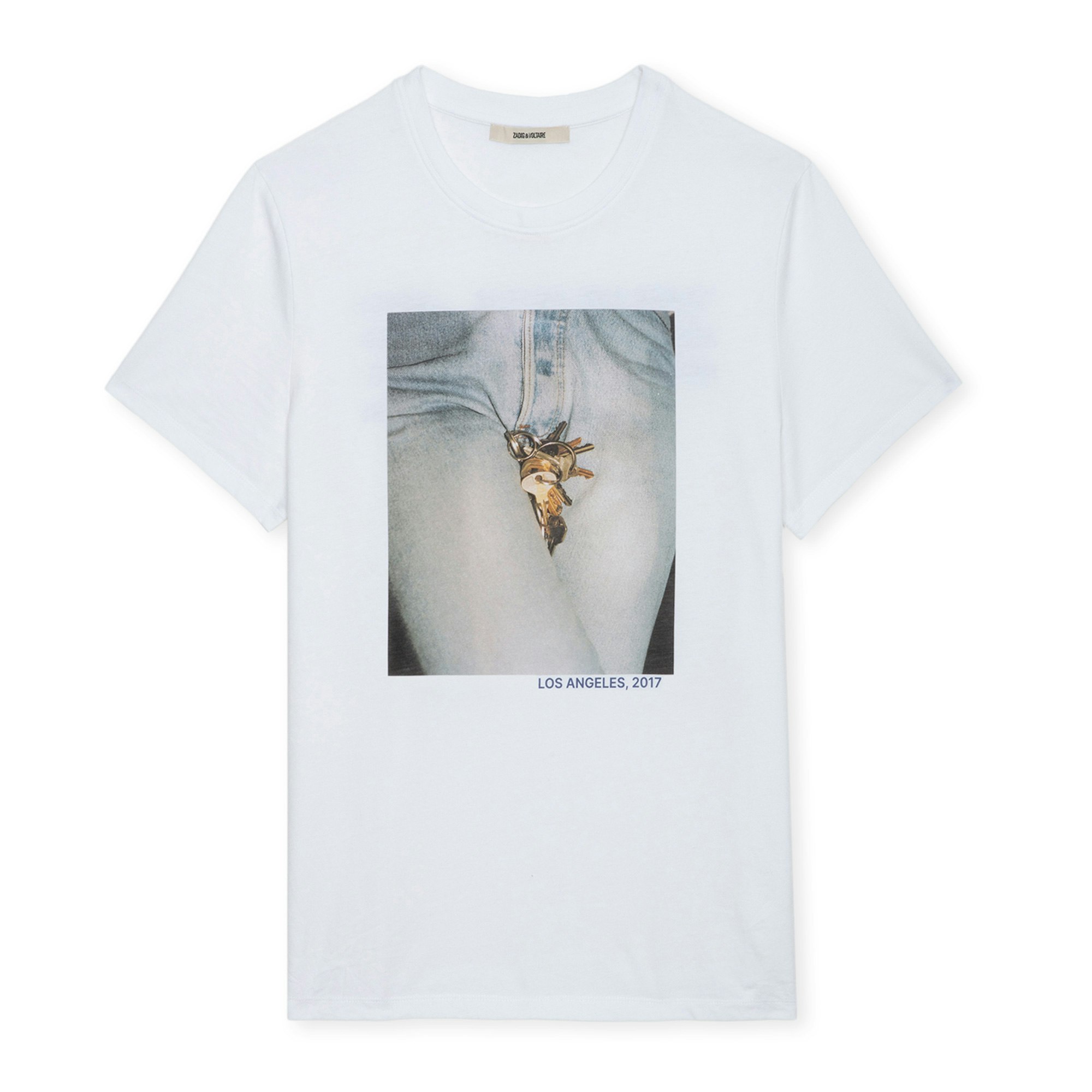 Shop Zadig & Voltaire Tommy Photoprint T-shirt In Blanc