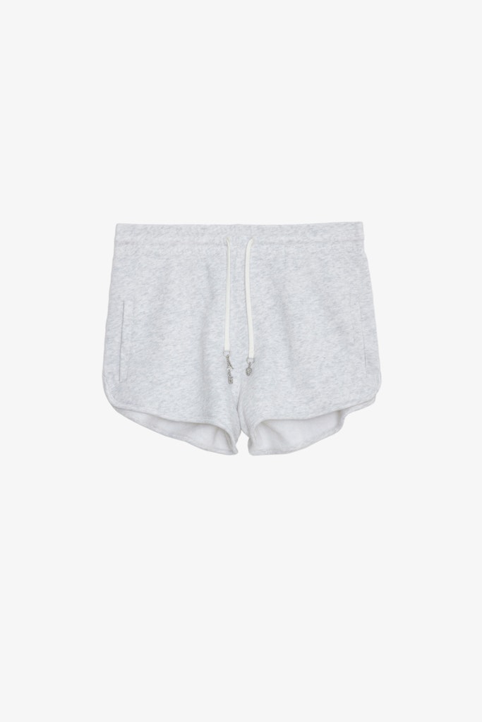 Shop Zadig & Voltaire Smile Shorts In Gris Chine Clair