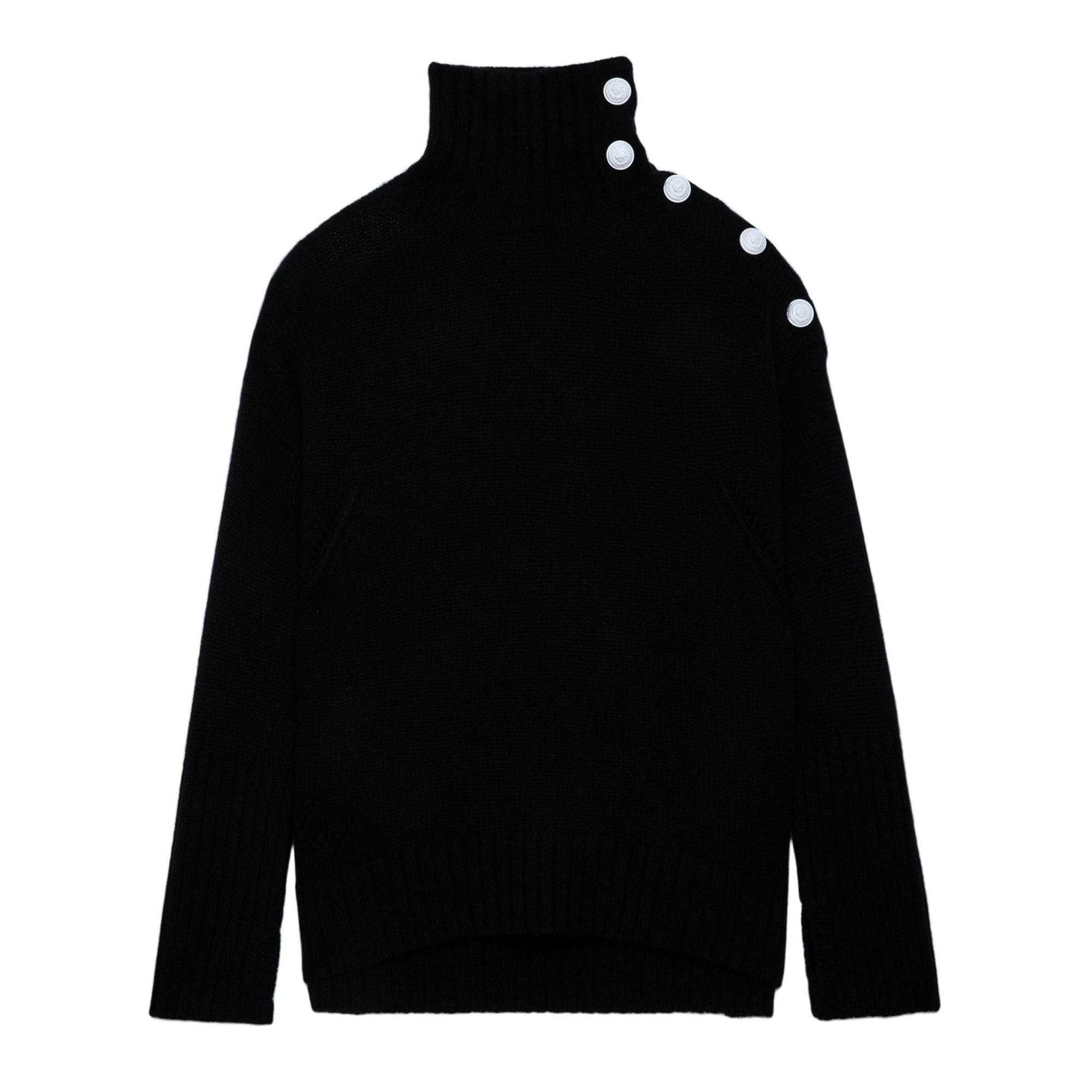 Shop Zadig & Voltaire Alma Jumper 100% Cashmere In Schwarz