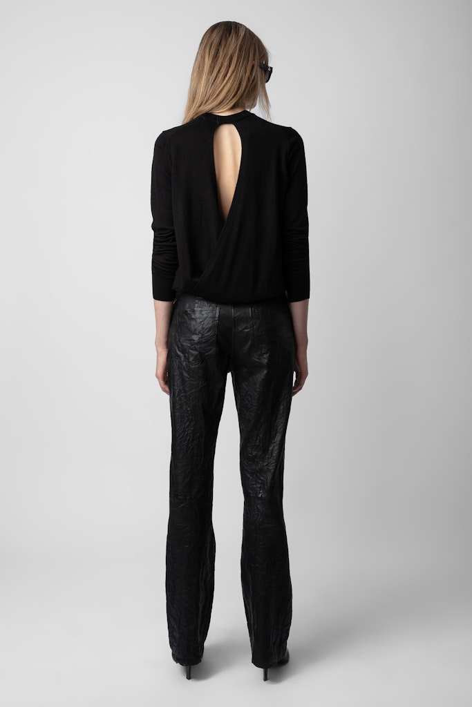 Shop Zadig & Voltaire Emma Jumper 100% Merino Wool In Schwarz