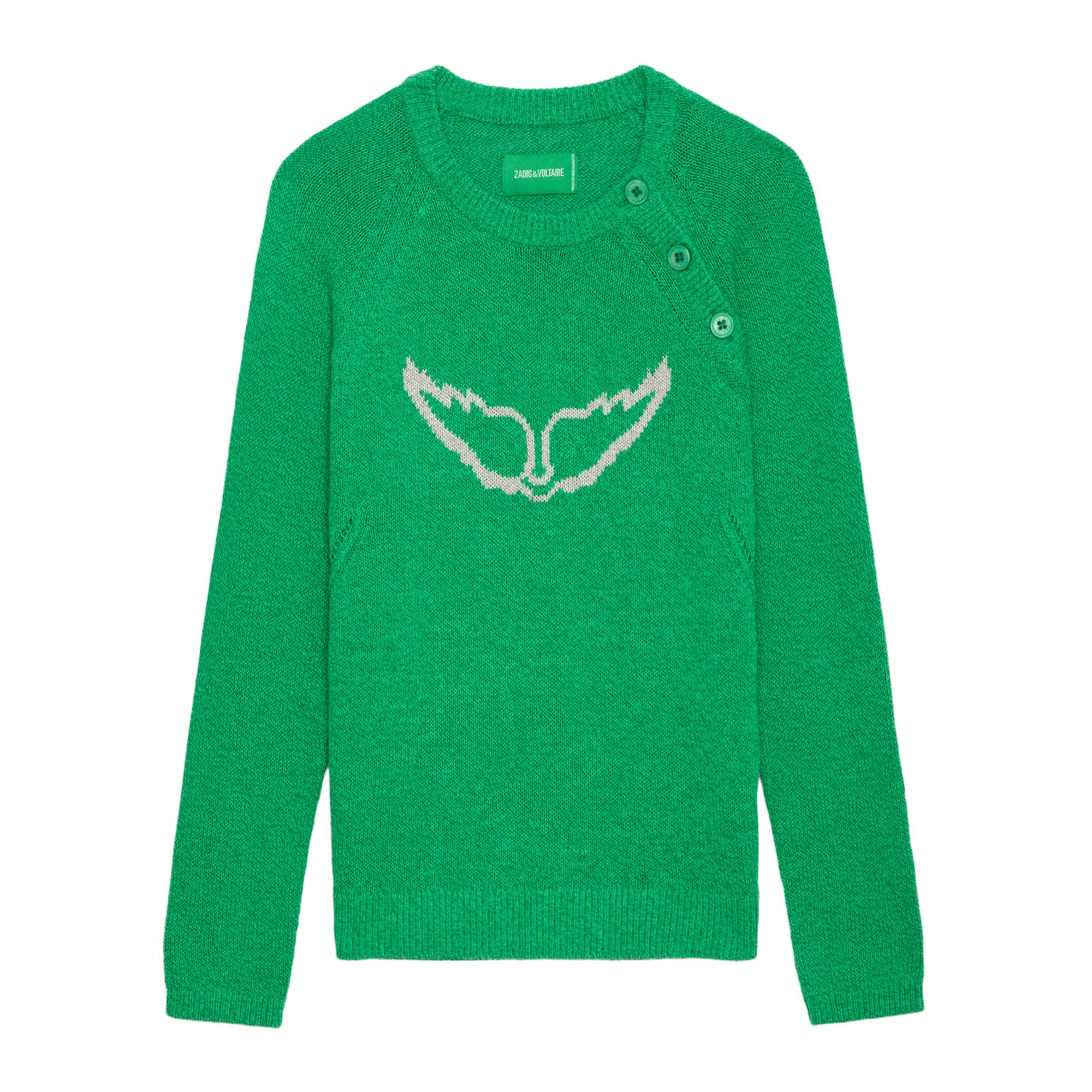 Zadig & Voltaire Pullover Regliss Wings In Green