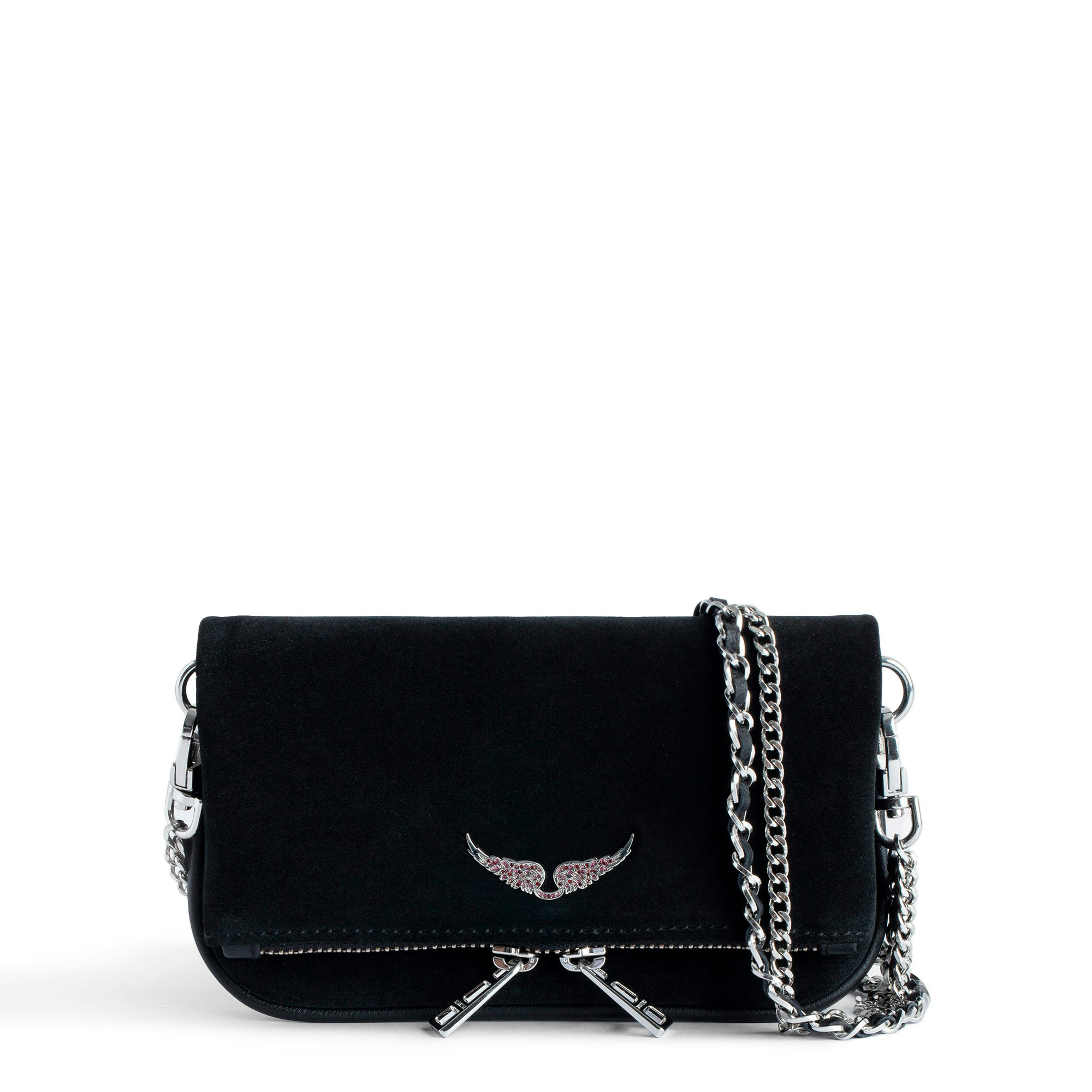 Zadig & Voltaire Clutch Rock Nano Veloursleder | ModeSens Zadig & Voltaire Clutch Rock Nano Veloursleder | ModeSens
