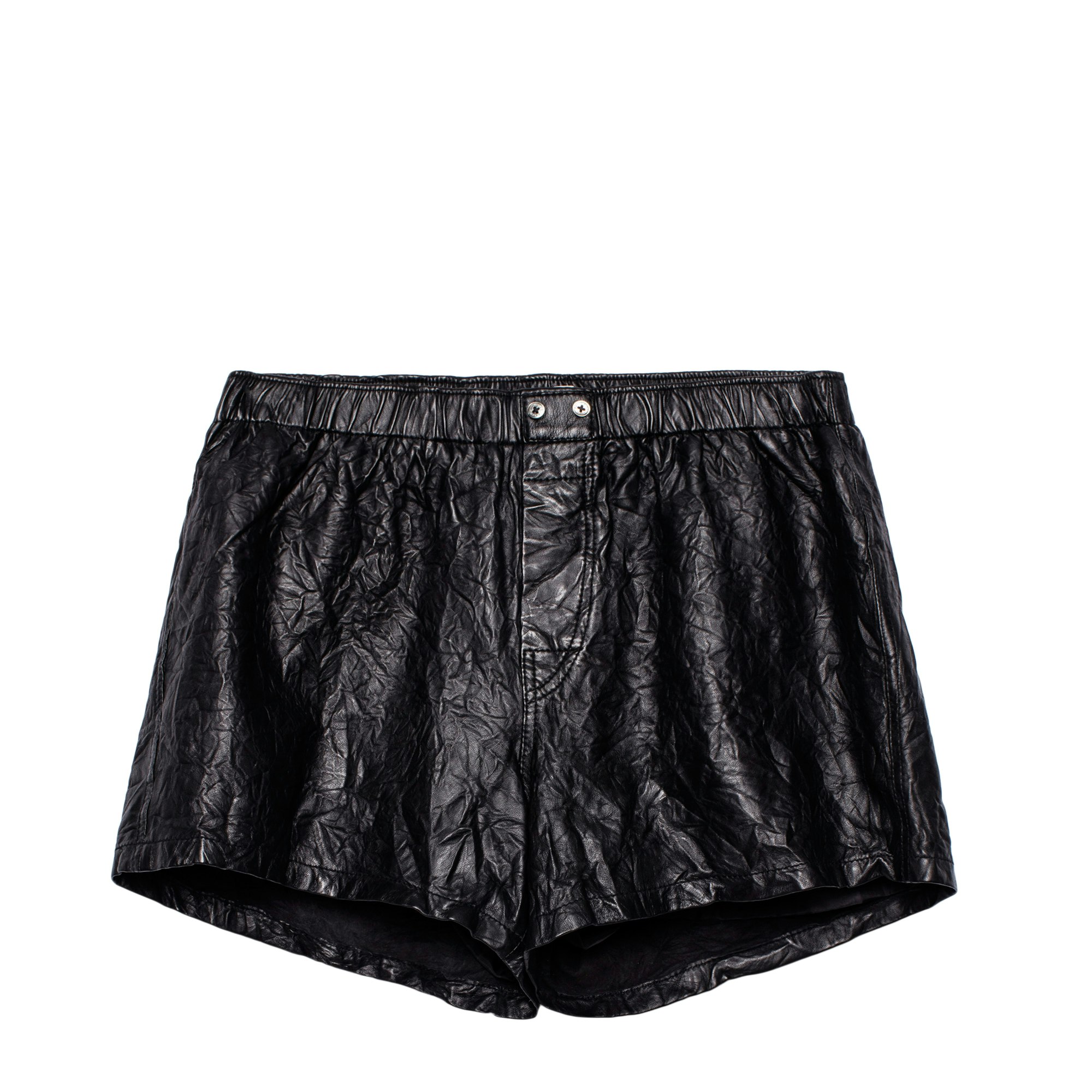 Zadig & Voltaire Pax Shorts Crinkled Leather