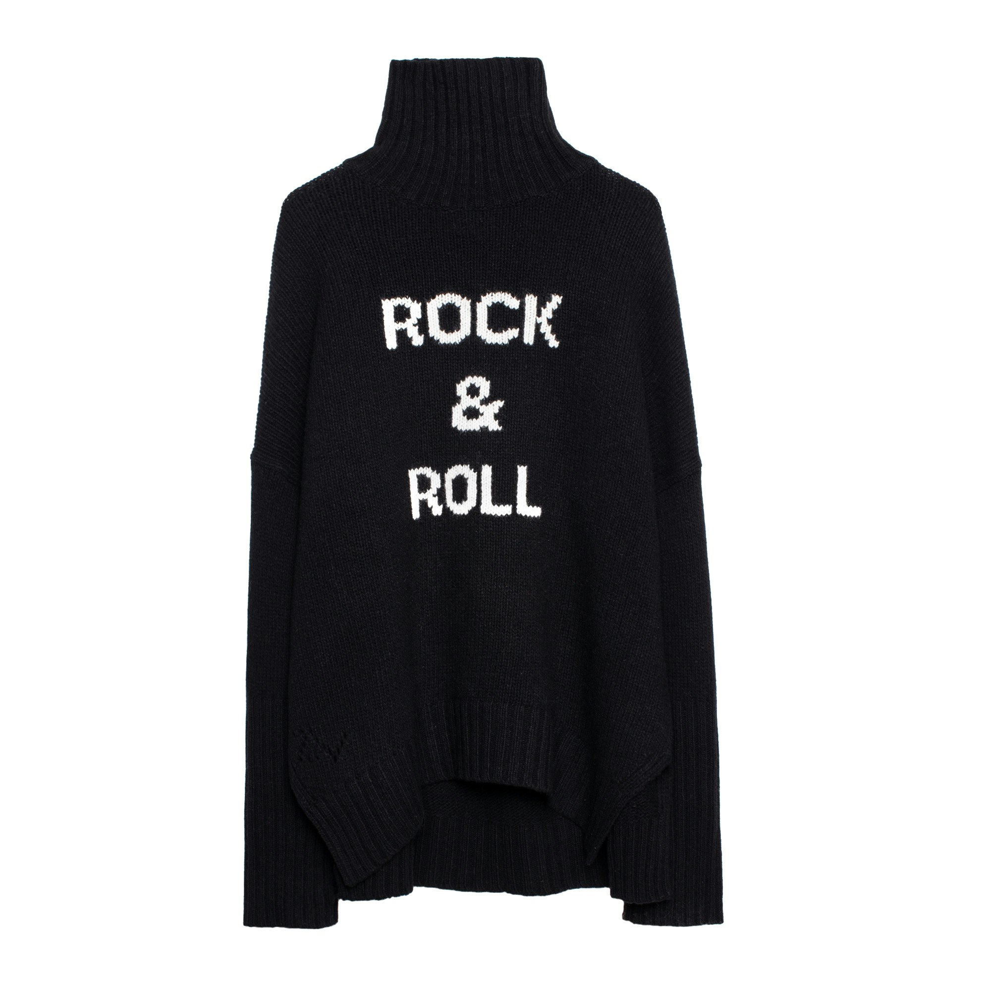 ZADIG & VOLTAIRE PULLOVER ALMA ROCK & ROLL 100% WOLLE