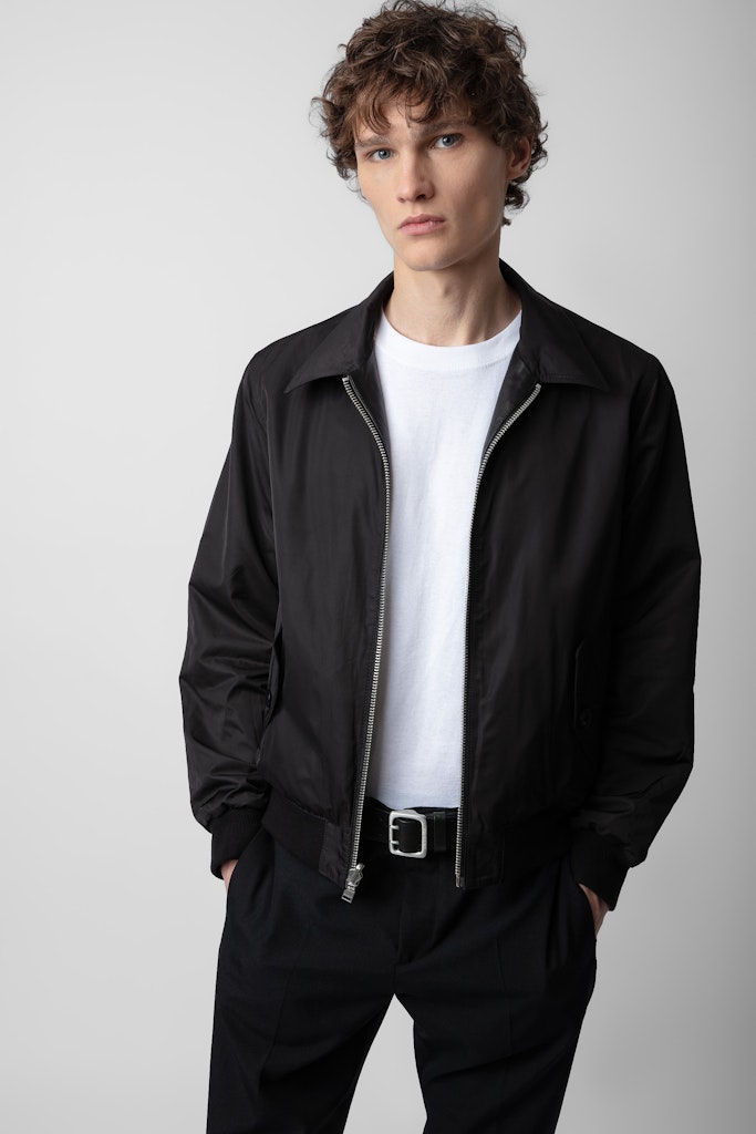 Shop Zadig & Voltaire Mate Leather Jacket In Schwarz