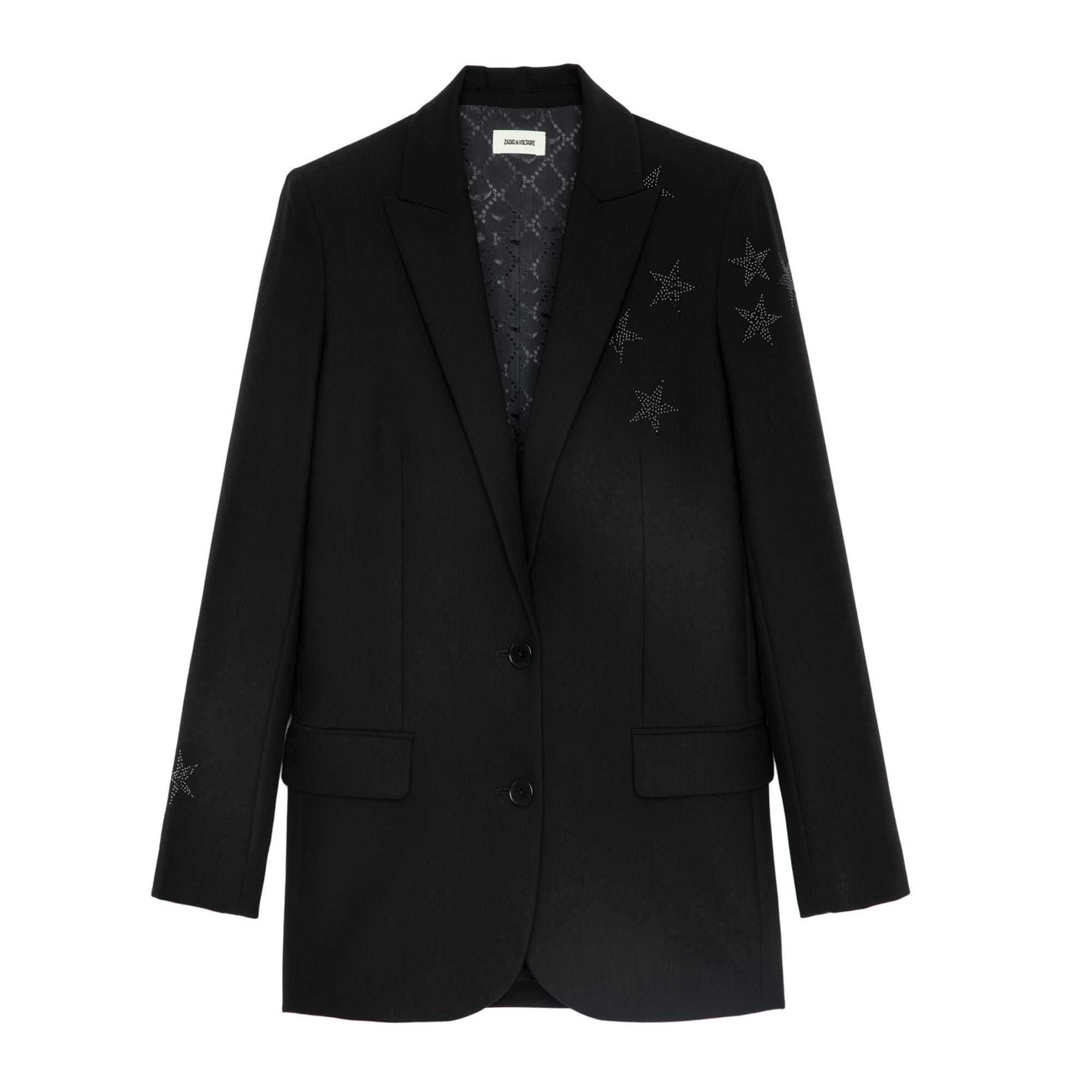 Zadig & Voltaire Veste Viva Strass Star Noir