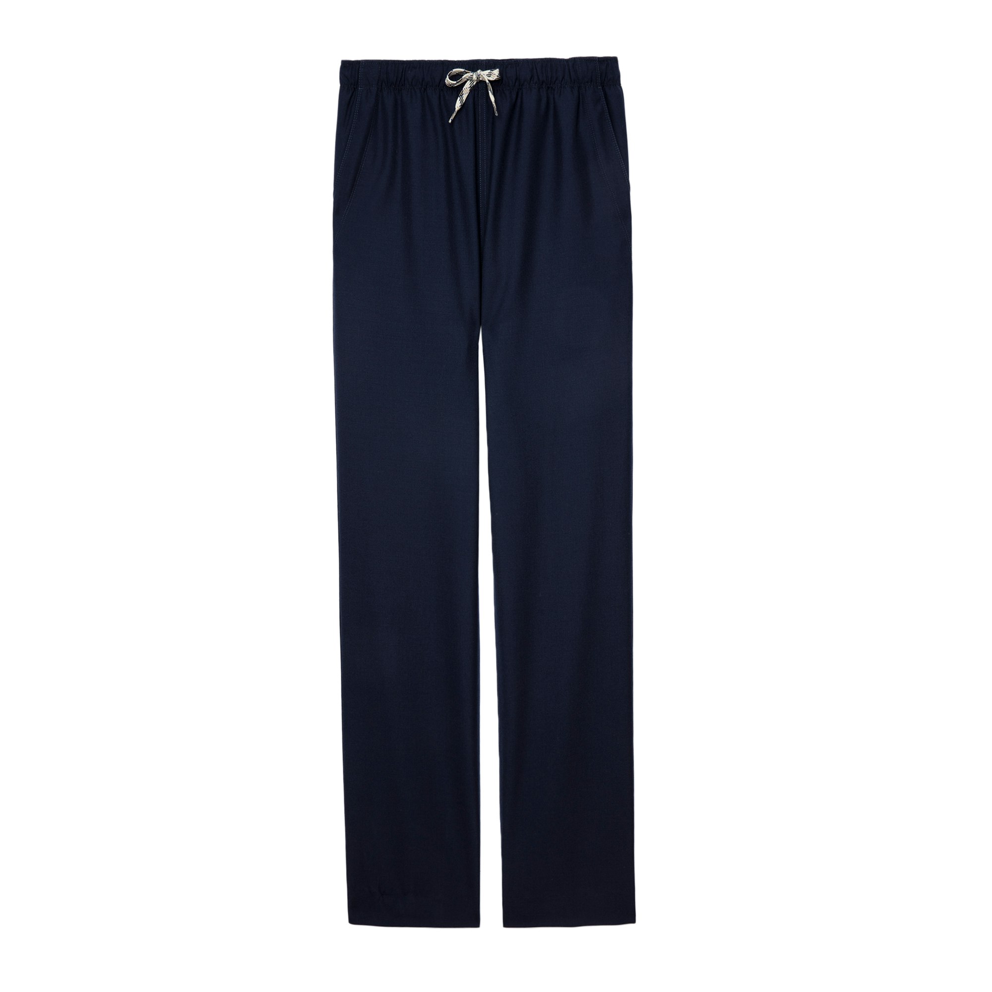 Zadig & Voltaire Pixel Drawstring Straight-leg Trousers In Encre