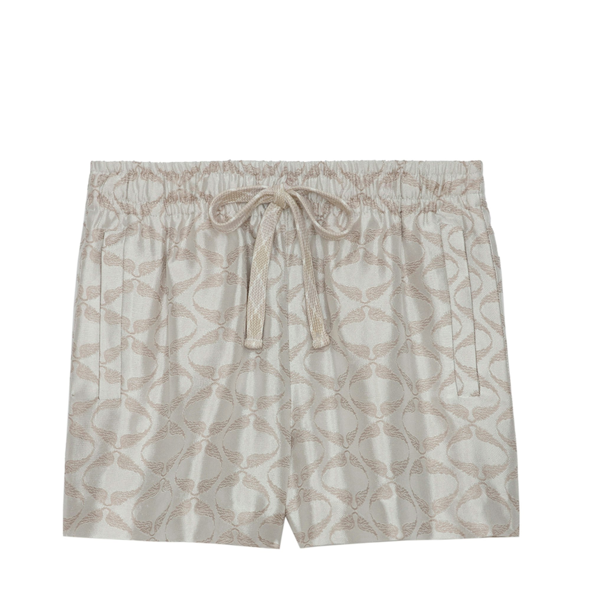 Shop Zadig & Voltaire Paxi Wings Jacquard Shorts In Scout