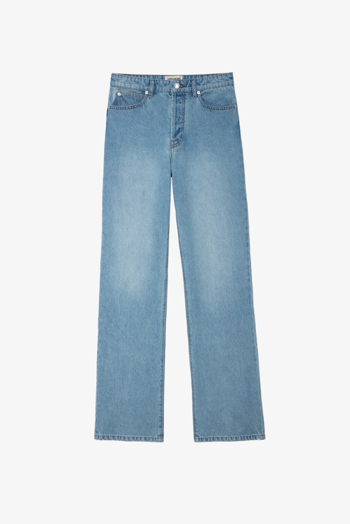 Shop Zadig & Voltaire Evy Jeans In Light Blue