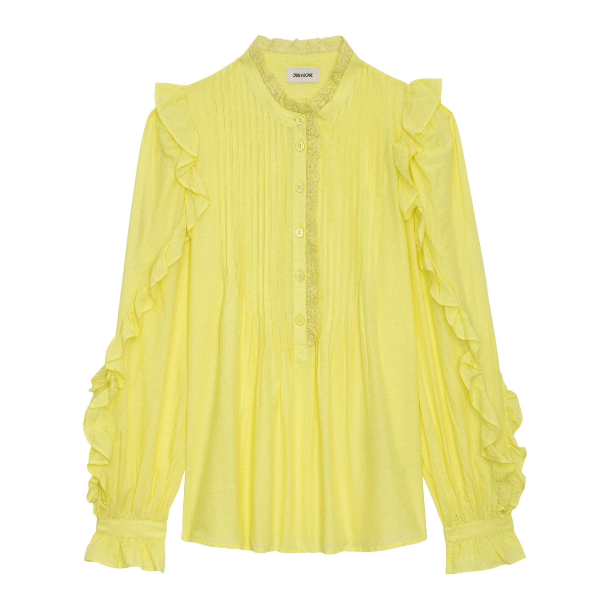 Zadig & Voltaire Timmy Blouse In Yellow