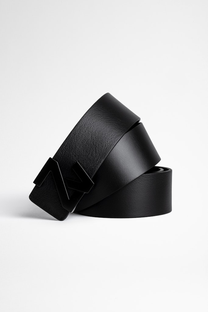 Shop Zadig & Voltaire Zv Initiale La Belt In Noir