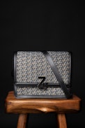 ZV Initiale Le City Bag - Women's leather bag with ZV street jacquard