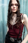 Nora Tank Top 100% Cashmere - V-neck ribbed vest top.