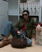 Giacca Veram - Giacca stile militare in lana mista, tasche multiple e distintivo sulla spalla.