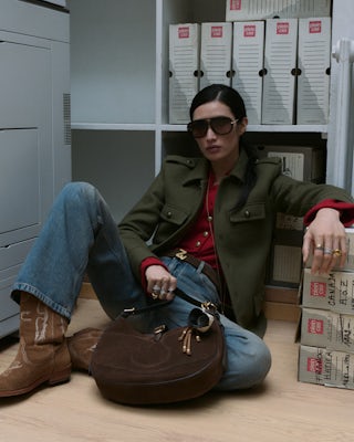 Veste Veram - Blouson en laine mélangée esprit militaire, multi poches et badge épaule.