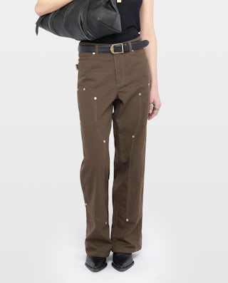 Trousers Perya - Cargo pants in cotton, regular fit with panel detailing and multiple pockets.