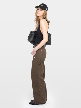 Trousers Perya - Cargo pants in cotton, regular fit with panel detailing and multiple pockets.