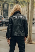 Blouson Lila Cuir - Veste noire en cuir femme