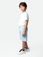 Bermuda Kurt Ragazzo - Bermuda da ragazzo in cotone blu.