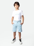 Bermuda Kurt Ragazzo - Bermuda da ragazzo in cotone blu.