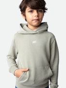 Sanchi Boys’ Photoprint Sweatshirt - Boys’ light khaki fleece hoodie with illustration and photoprint.