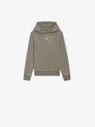 Sanchi Boys’ Photoprint Sweatshirt - Boys’ light khaki fleece hoodie with illustration and photoprint.