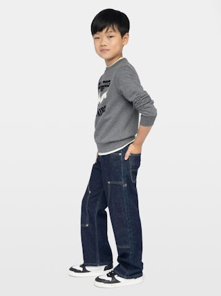 Sweatshirt Boy's Simba - Fleece sweatshirt with printed and embroidered "Zadig&Voltaire" logo on the front.