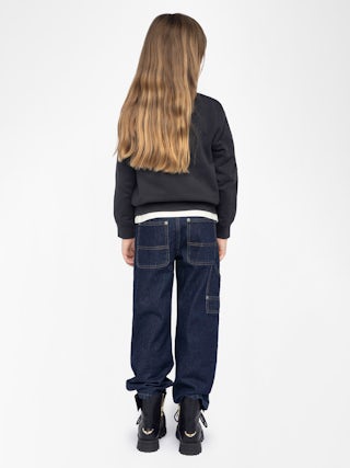 Simba Boy's Sweatshirt - Cotton sweatshirt with printed "Zadig&Voltaire" logo.