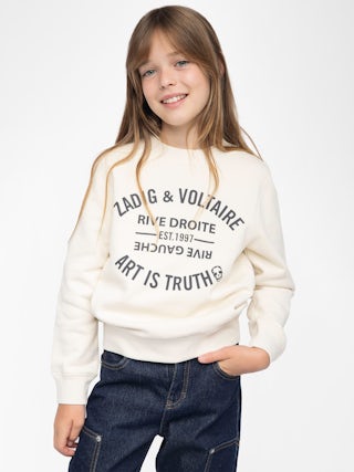 Simba Boy's Sweatshirt - Cotton sweatshirt with printed crest logo.