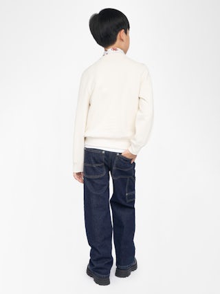 Simba Boy's Sweatshirt - Cotton sweatshirt with printed crest logo.