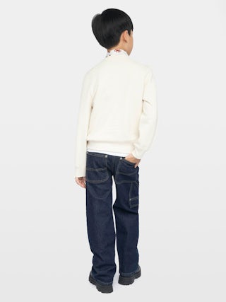 Simba Boy's Sweatshirt - Cotton sweatshirt with printed crest logo.