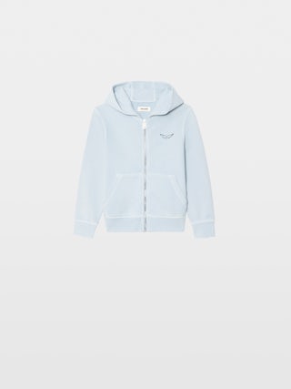 Sweatshirt Ghost Boy - Hooded sweatshirt with zip fastening and pockets. Chest print and multicoloured back print.