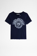 Boxer Children's T-Shirt - Children's cotton t-shirt in blue
