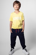 Boxer Children's T-Shirt - Children's cotton t-shirt in yellow