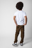 Kita Children’s T-shirt - Children’s white cotton short-sleeve T-shirt with print