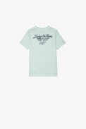 Kita Boxo Kids' T-shirt - Kids’ short-sleeve T-shirt in light green jersey with a Core Cho print
