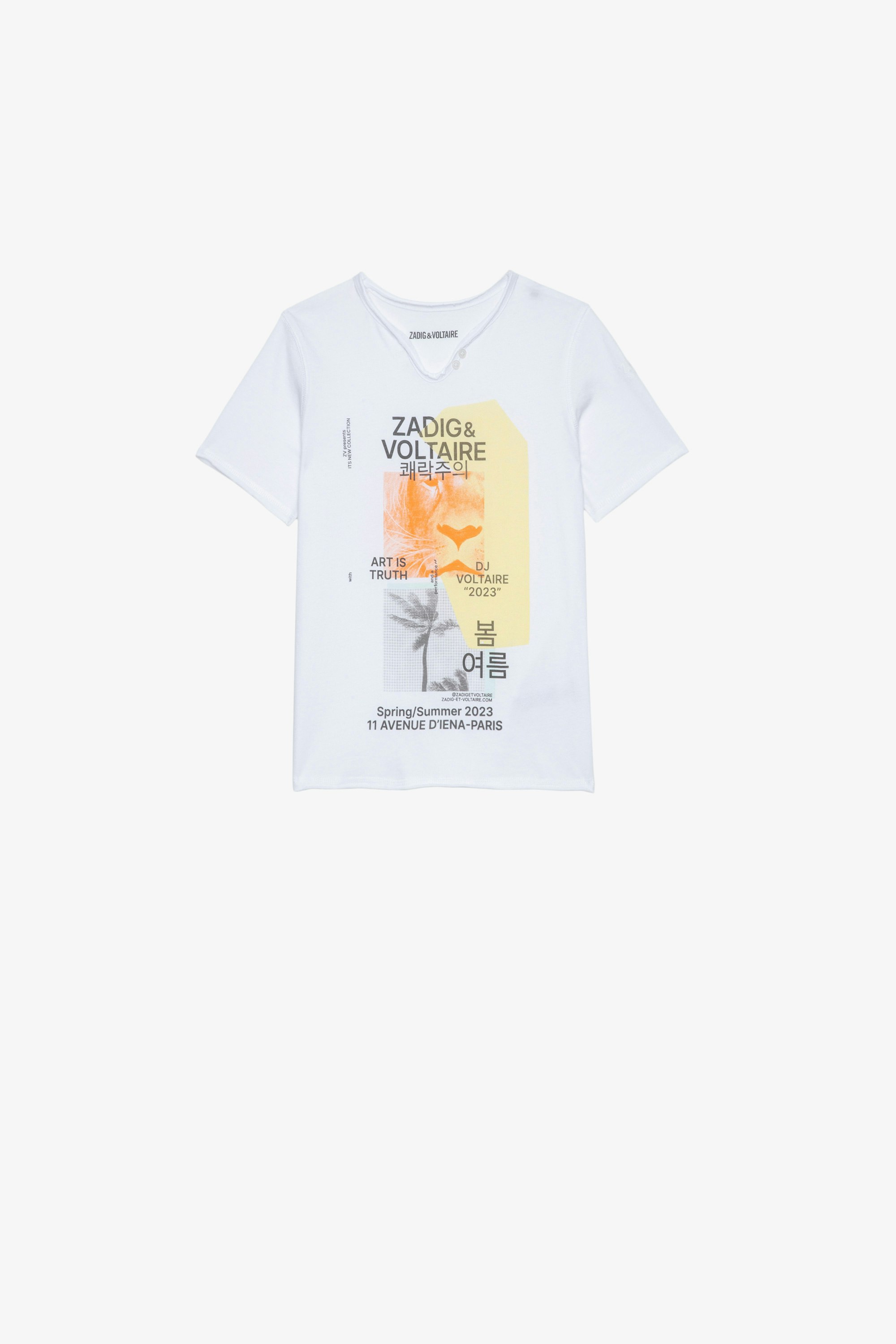 Boys' Boxer Shirt - Boys' white t-shirt.