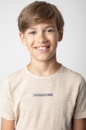 Kita Boys’ T-Shirt - Boys' cotton t-shirt with Zadig&Voltaire logo on front and skull print on back.