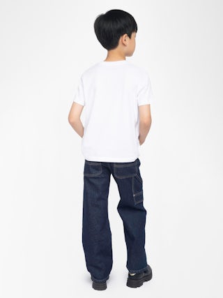 Kita Boy's T-shirt - Short-sleeved t-shirt, round neck, printed photo with flocked "Rock'n'Roll" inscription on the front.