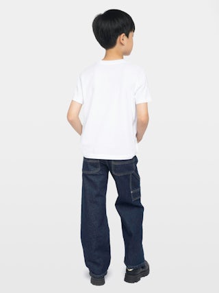 Kita Boy's T-shirt - Short-sleeved t-shirt, round neck, printed photo with flocked "Rock'n'Roll" inscription on the front.