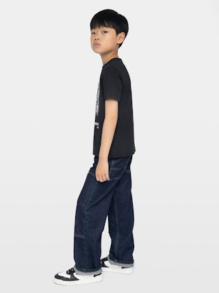 Toby Boy's T-shirt - Short-sleeved t-shirt, round neck with rolled edges, front print.