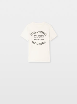 T-shirt Kita Boy - Crew-neck short-sleeve T-shirt with front logo print.