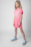 Lucile Kids' Dress - Kids' cotton jersey dress featuring the brand insignia on the front