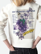 Sweatshirt Upper Fille - Sweatshirt fille en coton molletonné écru orné d'un motif Concert.