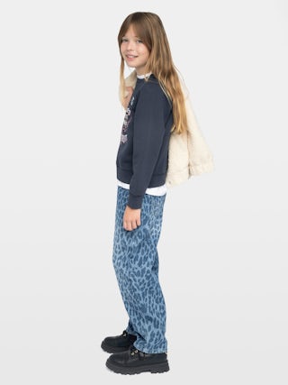 Upper Girl's Sweatshirt - Fleece sweatshirt with "Zadig&Voltaire" logo, raglan sleeves, front print.