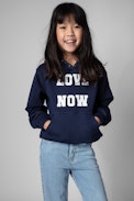 Justin Children's Sweatshirt - Children's cotton sweatshirt in blue